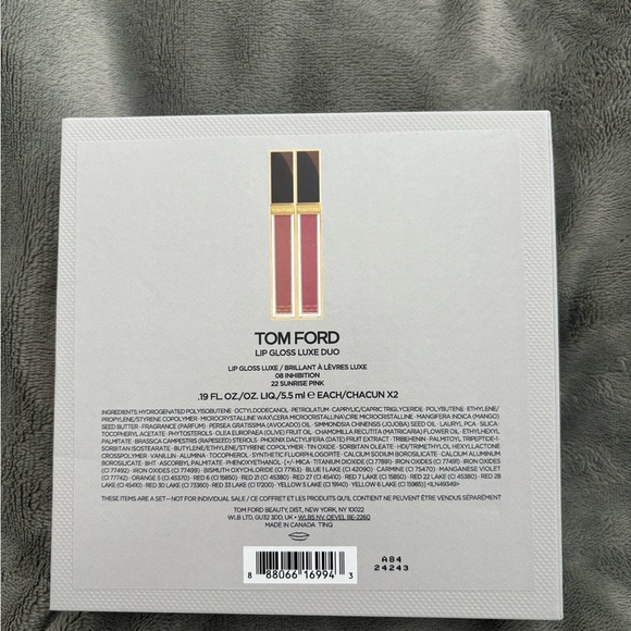 Tom Ford Set Of 2 Lipglosses In Box - Picture 3 of 3